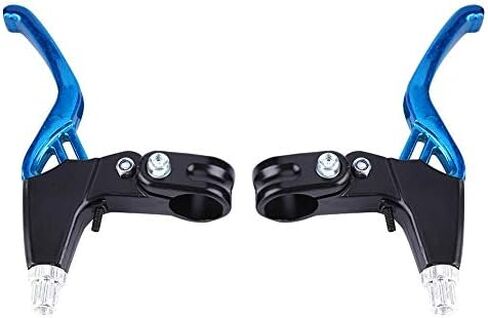 Brake Level,1 Pair Aluminium Alloy Mountain Bike Road MTB Cycling Brake Level Handles (4 Colors:Red,Blue,Black,Silver)(Silver) and Spare Parts in Saudi Arabia