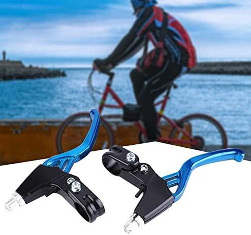 Brake Level,1 Pair Aluminium Alloy Mountain Bike Road MTB Cycling Brake Level Handles (4 Colors:Red,Blue,Black,Silver)(Silver) and Spare Parts in Saudi Arabia