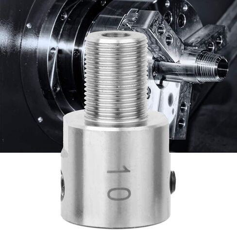 Lathe Headstock Spindle Adapter, Chuck Connecting Rod Stainless Steel M14*1 for K01-50/63 K02-50/63 Lathe Chuck Woodworking Lathe (10mm Handle*M14*1) in Saudi Arabia