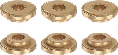 HARFINGTON 2pcs Flange Bearing Sleeve 16mm Bore 20mm OD 12mm Length 2mm Flange Thickness Bronze Bushing Self Lubricating Bushings Sleeves for Industrial Equipment in Saudi Arabia