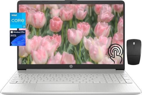 كمبيوتر محمول HP بشاشة لمس HD Micro-Edge WLED مقاس 15.6 بوصة، الجيل العاشر من Intel رباعي النواة i5-1035G1، ذاكرة الوصول العشوائي DDR4 سعة 8 جيجابايت، 512 جيجابايت PCIe M.2 SSD، بلوتوث، HDMI، كاميرا ويب عالية الدقة، WiFi، Windows 10 w/Type-C مَركَز in Kuwait