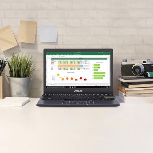 ASUS 2024 Vivobook Go 11.6 بوصة HD لاب توب، Intel Celeron N4500، Intel Graphics، 4 جيجا، 128 جيجا، ويندوز 11 هوم في وضع S، ستار بلاك، L210KA-ES04 in Kuwait