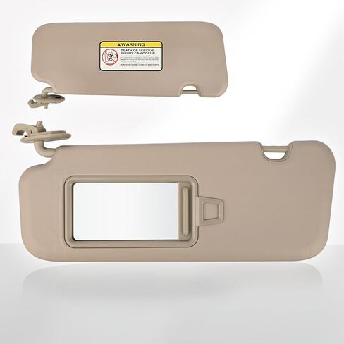 Magimaker Driver Side Sun Visor Fit for Hyundai Elantra AD 2016 2017 2018 2019 Replace 85210-F0100TTX Front Left | Sun Protection Shade | Makeup Mirror | Gray in Saudi Arabia