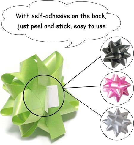 3 Inch Gift Bows, 30 PCS Small Star Bows for Gift Wrapping and Presents, Multi Color Gift Wrap Bow for Party, Holidays, Christmas, Birthdays, Baby Shower in Kuwait