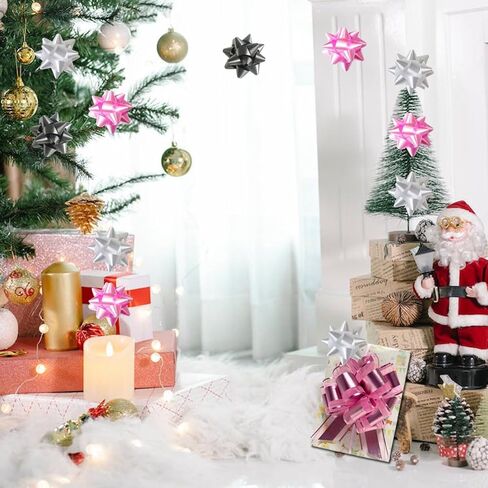 3 Inch Gift Bows, 30 PCS Small Star Bows for Gift Wrapping and Presents, Multi Color Gift Wrap Bow for Party, Holidays, Christmas, Birthdays, Baby Shower in Kuwait