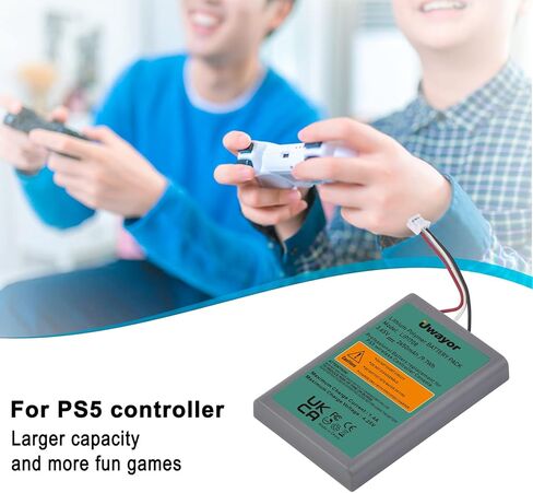بطارية وحدة التحكم Uwayor PS5، بطارية 2650 مللي أمبير LIP1708 لجهاز Sony PS5 Playstation 5 DualSense CFI-ZCT1W وحدة التحكم اللاسلكية in Kuwait