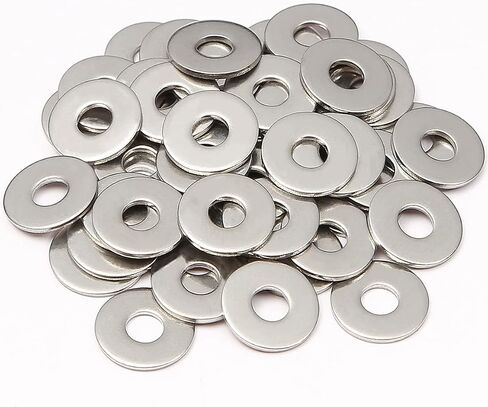 #12 Washers Flat, 12 x 3/4" Stainless Steel Fender Flat Washers for Screws, 3/4" Outside Diameter Metal Washers for Bolts, 18-8 (304) Stainless Steel Lock Washer #12 (20Pack) in Saudi Arabia