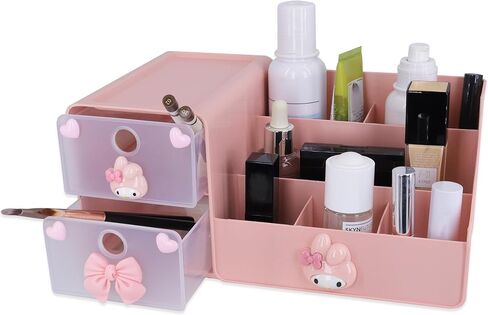 Roffatide أنيمي سطح المكتب سينامورول مكتب اللوازم المكتبية حامل قلم الحاويات لمكتب قلم رصاص بشكل جذاب كأس وعاء فرشاة للمكياج حامل صندوق صغير in Kuwait