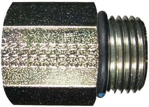 Brennan Industries 6405-05-02-O تركيب أنبوب فولاذي مستقيم، 1/2"-20 SAE ORB x 1/8"-27 NPTF خيط، 5/16" ذكر O-Ring Boss x 5/16" أنثى NPTF in Saudi Arabia