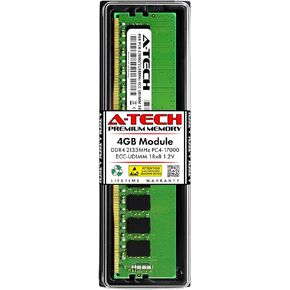 مجموعة A-Tech بسعة 32 جيجابايت (2 × 16 جيجابايت) من ذاكرة الوصول العشوائي لـ Synology RackStation RS3618xs NAS | DDR4 2133MHz PC4-17000 ECC UDIMM 2Rx8 1.2V 288-Pin ترقية ذاكرة DIMM غير مخزنة in Kuwait