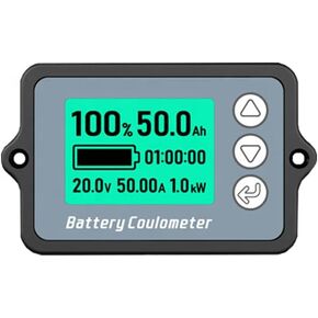 8-120V LCD Car Battery Monitor - 50A/100A/350A Current Range, Voltage Capacity Indicator Tester Display for Lead-Acid & Lithium Batteries (350A) in Saudi Arabia