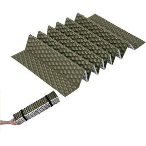 R2.6 3-Season Foam Sleeping Pad, 1inch Thickened Ultralight Closed Cell Camping Mattress with Bandage, Waterproof Thermal Folding Sleeping Pad Suitable for Backpacking, Camping in Saudi Arabia