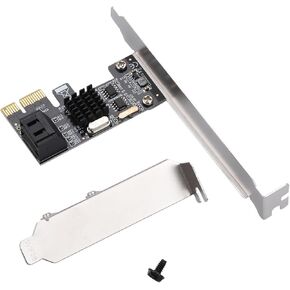 ASM1061 Desktop PCI Express to Dual SATA3.0 Expansion Card with AHCI/NO/IDE Boot Modes Support PCI-E X1/X4/X8/X16 in Saudi Arabia