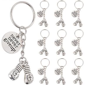 SUNNYCLUE 1 Box 20Pcs Silver Cheer Keychains Inspire Key Chain Bulk Metal Alloy Cheerleader Stuff Team Pom Pom Decoration Charm Keyring for Cheerleading Jewelry DIY Craft Keepsake Accessories in Saudi Arabia