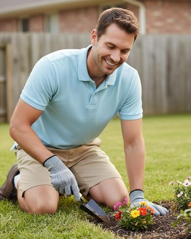Fishing Gloves Safety Work Gloves with Palm Nitrile Coated,Home Improvement,Garden Sturdy and Durable in Saudi Arabia