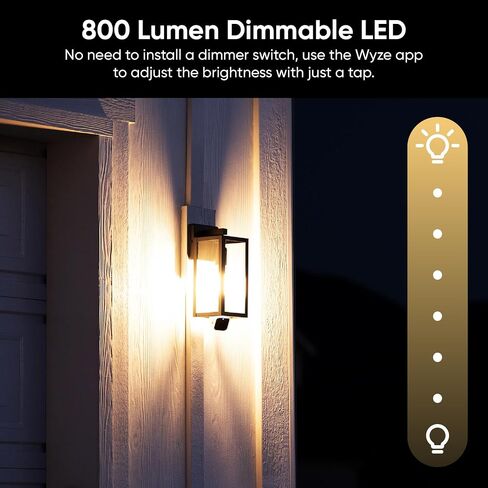 WYZE Bulb Cam Security Camera, 2K HD Outdoor Light Bulb Camera, Color Night Vision, Dimmable LED Bulb, Motion Detection, Siren Alarm, Works w/Alexa/Google Assistant. Free Expert Support (Renewed) in Saudi Arabia