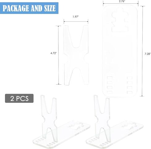 Acrylic Display Pistol Rack-Adjustable Pistol Stand,Black Transparent Pistol Holder for Hand Gun,Portable Gun Rack for Gun Safe Hidden Gun Storage,Gun Holder Pistol Accessories-7.5x2.75x4.75 in Saudi Arabia