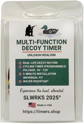 Decoy Timer. Programmable 100 on-Off Cycles. 3V to 12V Compatibility. Waterproof. in Saudi Arabia