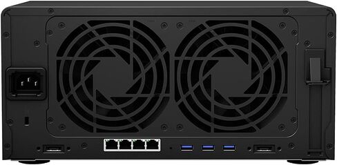 Synology DiskStation DS1821+ NAS Server with Ryzen 2.2GHz CPU, 32GB Memory, 64TB HDD Storage, 1TB M.2 NVMe SSD, 4 x 1GbE LAN Ports, DSM Operating System in Saudi Arabia