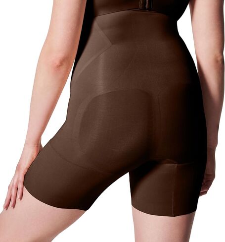 SPANXsculpt OnCore High-Waisted Mid-Thigh Short - Powerful Sculpting Shapwear for Women - Level 3 Compression - Core Control - Very Black - X-Small - Petite in Kuwait