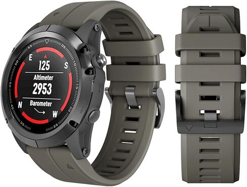 أشرطة بديلة من السيليكون للساعة الذكية لـ Garmin Fenix ​​7 7X 6 6X Pro 5X 5Plus 3HR 935 سوار معصم 22 26 مم سوار سريع (اللون: أرجواني، الحجم: 26 مم Fenix ​​7X) in Saudi Arabia