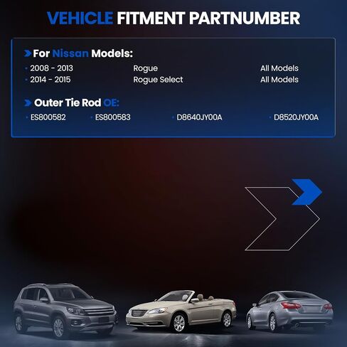 طقم أطراف قضيب ربط خارجي أمامي ES80602 ES80603 متوافق مع لكزس 2004-2006 ES330 ES350، متوافق مع تويوتا 2004-2011 كامري، 2005-2012 أفالون سولارا in Saudi Arabia