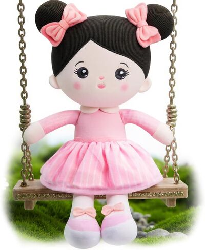 OUOZZZ Soft Baby Doll 12.6" Yellow Bee Dress Snuggle Buddy Doll in Saudi Arabia