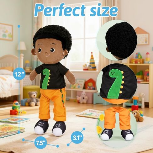 OUOZZZ 13" Soft Baby Doll Gift Set - First Baby Doll Plush Rag Doll Sleeping Cuddle Buddy Doll Toy for Kids Girls in Saudi Arabia