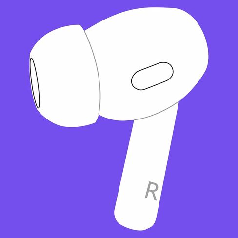 Meenova قطعة بديلة لسماعات الأذن اليمنى الفردية لـ Pods Pro (الجيل الثاني)، Legit A2698، A2699، جانب واحد للأذن اليمنى فقط، OEM A2931، A2700، متوافق مع وسائد الأذن الأصلية Air Pros 2، مستعملة Pod 2 in Kuwait