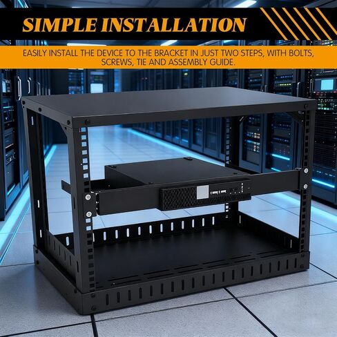 حامل حامل Blulu الصغير متوافق مع حافظة Dell Optiplex Micro Form Factor، رف حامل مفصلي 1U لخزانة مقاس 19 بوصة in Saudi Arabia