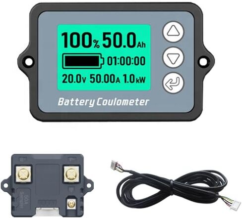 شاشة LCD لبطارية السيارة 8-120 فولت - النطاق الحالي 50 أمبير/100 أمبير/350 أمبير، عرض اختبار مؤشر سعة الجهد لبطاريات الرصاص الحمضية والليثيوم (350 أمبير) in Saudi Arabia