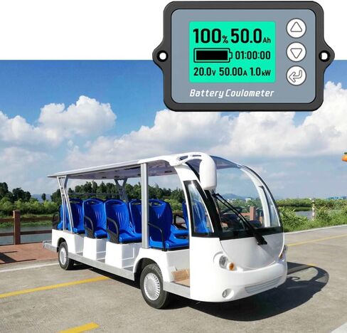 شاشة LCD لبطارية السيارة 8-120 فولت - النطاق الحالي 50 أمبير/100 أمبير/350 أمبير، عرض اختبار مؤشر سعة الجهد لبطاريات الرصاص الحمضية والليثيوم (350 أمبير) in Saudi Arabia