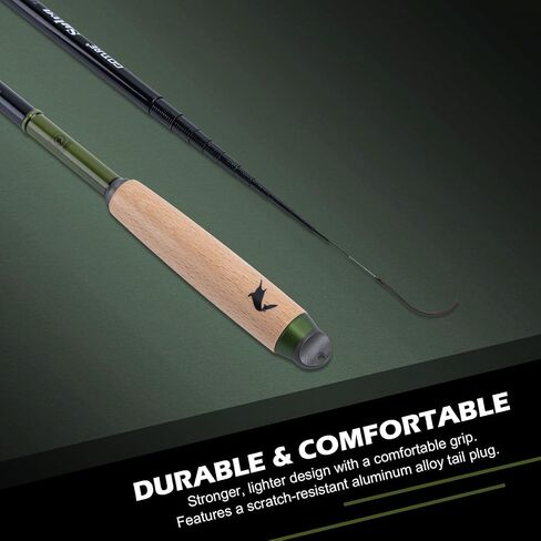 Goture 2pcs Tenkara Fishing Pole for Streams, Rivers, Ultralight Carbon Fiber Fishing Rods Inshore Stream Trout Pole for Micro Fishing in Saudi Arabia