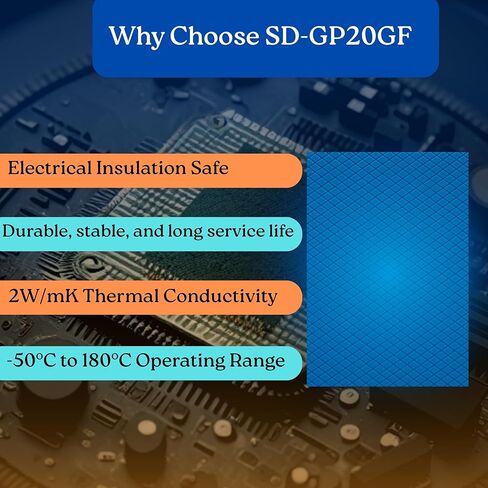 Thermal Conductive Silicone Pad 4mm, 1 W/mK Thermal Conductivity, Light Red, 80x60mm, 3 Sheets per Pack, -50°C to 180°C Continuous Use in Kuwait