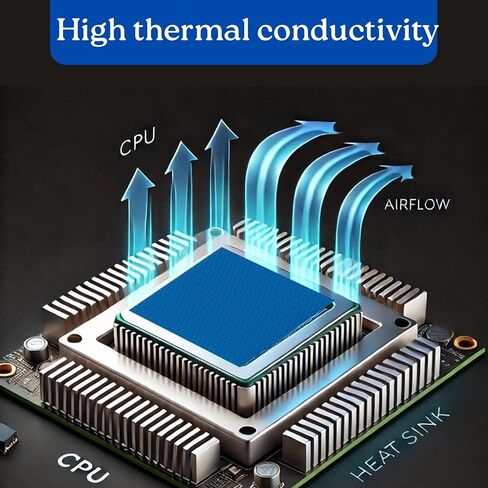 Thermal Conductive Silicone Pad 4mm, 1 W/mK Thermal Conductivity, Light Red, 80x60mm, 3 Sheets per Pack, -50°C to 180°C Continuous Use in Kuwait