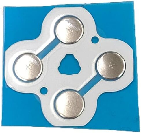 Replacement Metal ABXY Button Membrane Conductive Film D-Pad Cross Key Button Sticker for Nintendo 3DS 3DS XL LL New 3DS New 3DS XL LL (for 3DS XL) in Saudi Arabia