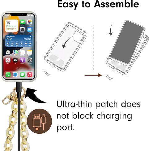 Sonix Phone Wristlet - Detachable Universal Smartphone Wrist Strap, Hands-Free Lanyard Cellphone Bracelet with Tether Tab in Saudi Arabia