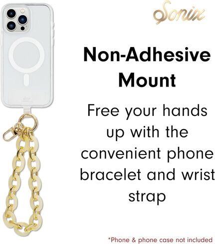 Sonix Phone Wristlet - Detachable Universal Smartphone Wrist Strap, Hands-Free Lanyard Cellphone Bracelet with Tether Tab in Saudi Arabia