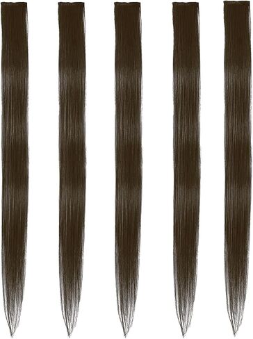 5PCS Clip In Hair Extensions Human Hair Mixed Bleach Blonde 18Inch for Women Girls #18p613 in Saudi Arabia