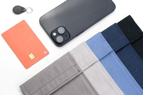 جراب هاتف RFID EMF يحجب جميع أنواع الإشارة، حقيبة Fraraday للهاتف المحمول، بطاقات RFID، سلسلة مفاتيح (رمادي) in Kuwait