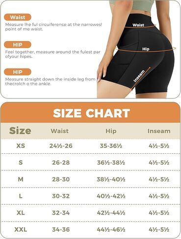 2 Pack Womens Biker Shorts with Pocket High Waisted Yoga Shorts in Saudi Arabia