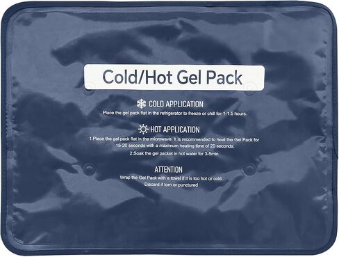 Hot & Cold Gel Packs for Pain Relief 8PCS Reusable Blue Cold Pack Ice Packs with Cloth Backing for Swelling, Bruises, Injuries, Surgery, Toothache (8 Pack) in Saudi Arabia