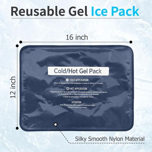 Hot & Cold Gel Packs for Pain Relief 8PCS Reusable Blue Cold Pack Ice Packs with Cloth Backing for Swelling, Bruises, Injuries, Surgery, Toothache (8 Pack) in Saudi Arabia