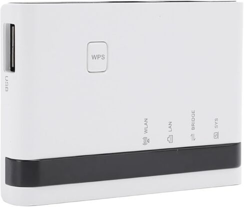 Bewinner Wireless Print Server for USB Printer, 10/100Mbps LAN Bridge Sharing, Wired Wireless Standalone Modes Print Server Support 4 Printers (US Plug) in Saudi Arabia