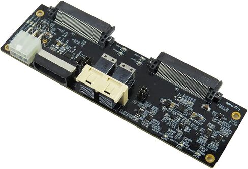 Micro SATA Cables | Maximize Your Storage Capacity with SFF-8673 1x2, 4X to U.2 Dual Port Adapter Card in Saudi Arabia