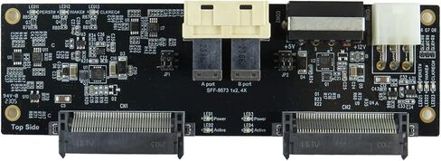 Micro SATA Cables | Maximize Your Storage Capacity with SFF-8673 1x2, 4X to U.2 Dual Port Adapter Card in Saudi Arabia