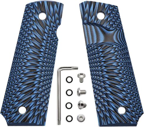 Guuun 1911 Slim Grips G10 Full Size Ambi Safety Cut Big Scoop Sunburst Texture in Saudi Arabia