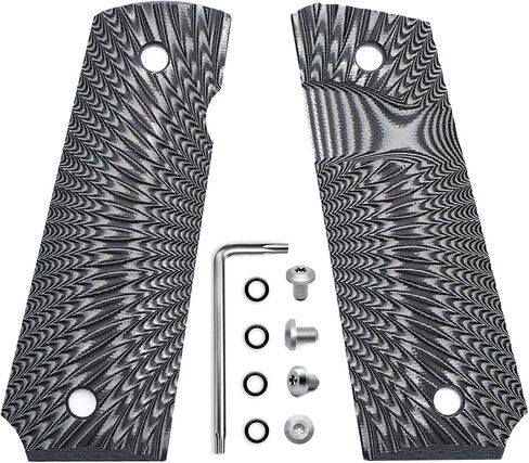 Guuun 1911 Slim Grips G10 Full Size Ambi Safety Cut Big Scoop Sunburst Texture in Saudi Arabia