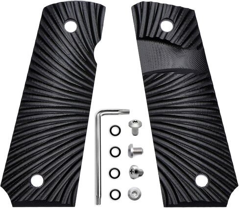 Guuun 1911 Slim Grips G10 Full Size Ambi Safety Cut Big Scoop Sunburst Texture in Saudi Arabia