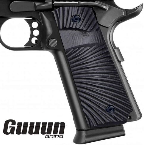 Guuun 1911 Slim Grips G10 Full Size Ambi Safety Cut Big Scoop Sunburst Texture in Saudi Arabia
